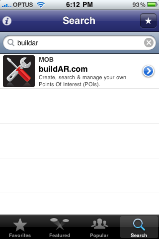 layar-config Search and add the BuildAR layer